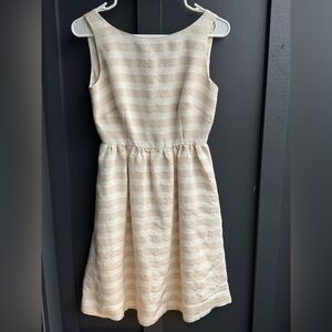 Lilly Pulitzer Cream and White Striped Mini Dress